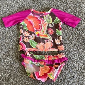 Baby girl swim set